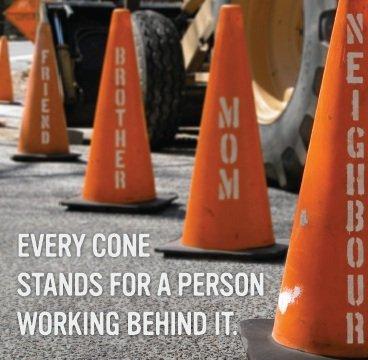 Mainroad Cone Zone = Slow Down | This week’s safe driving tip!