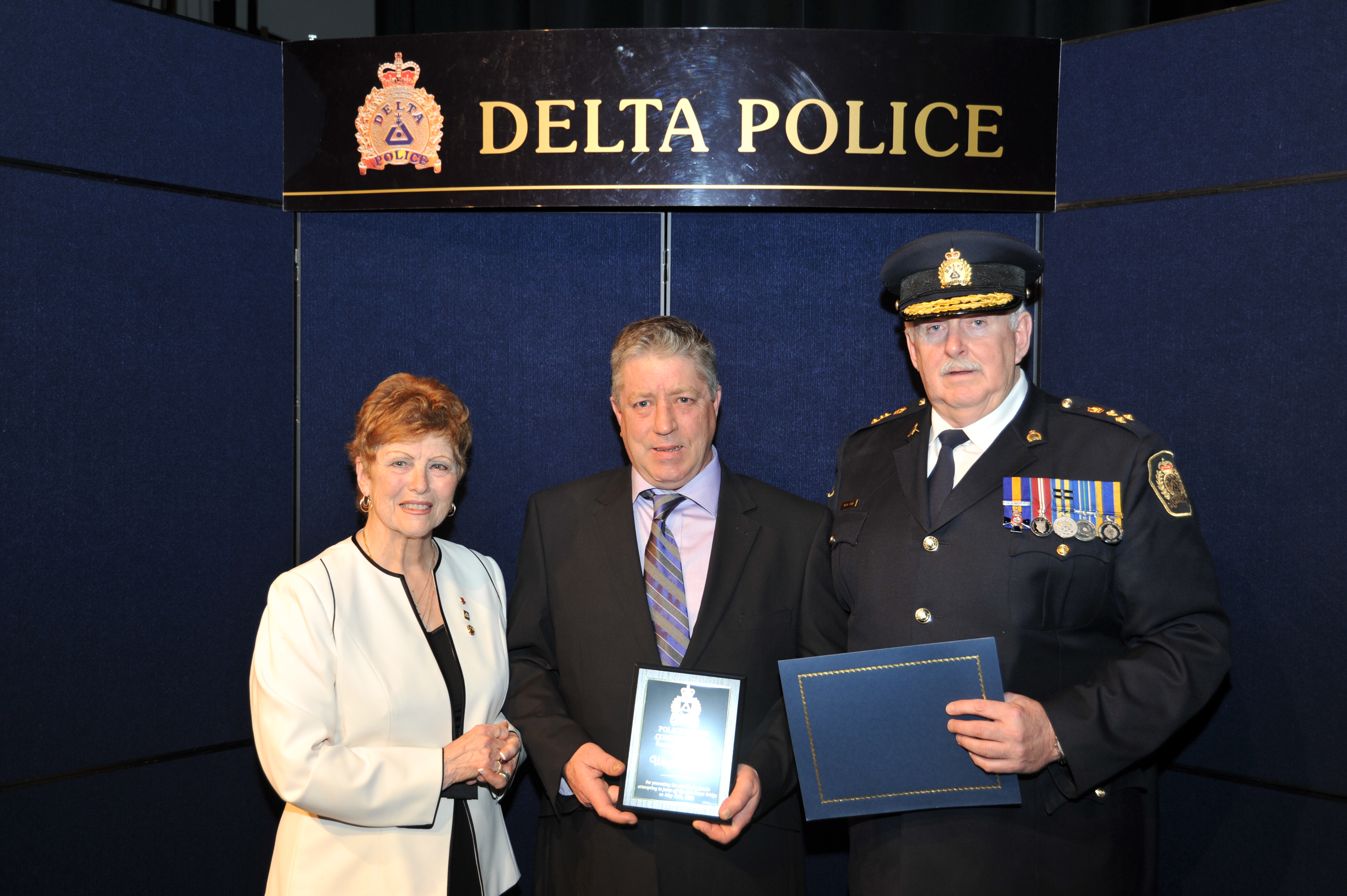 Delta Police Recognize Mainroad Employee at Annual Awards Ceremony