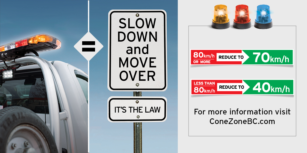 Know and follow BC’s Slow Down, Move Over Law