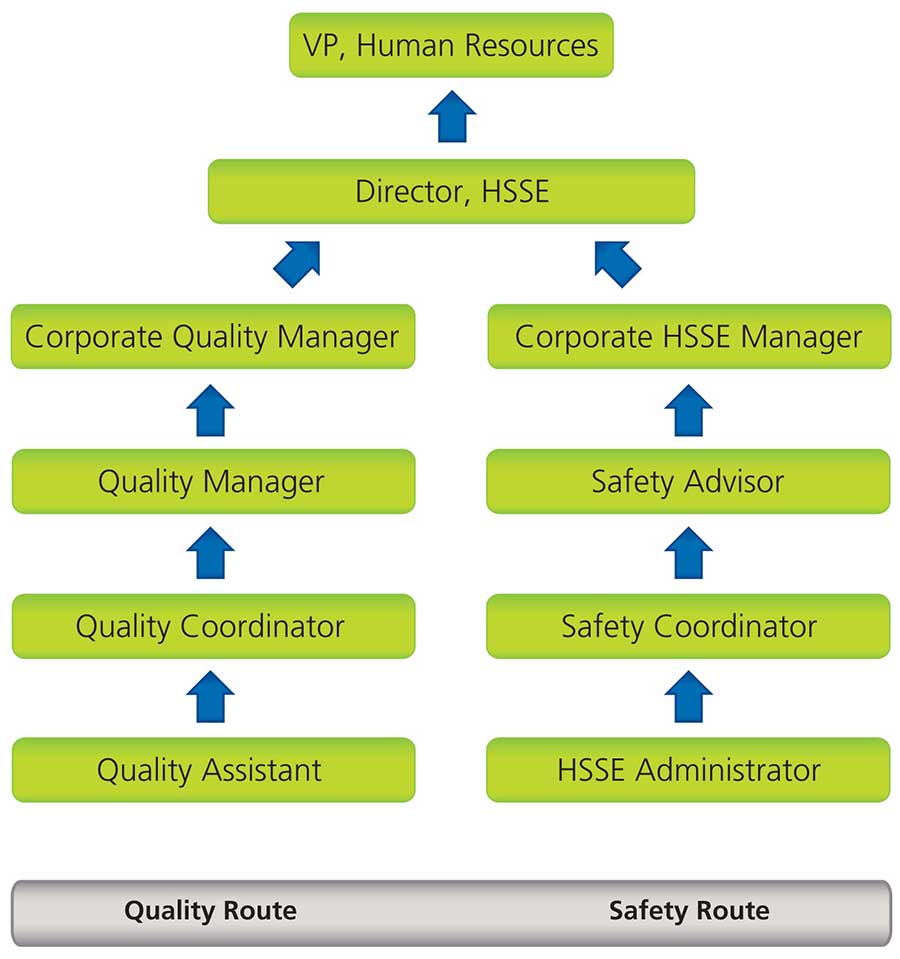Compliance and Safety Org Chart