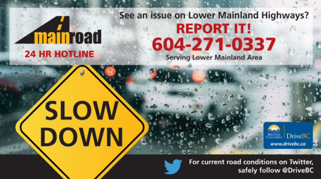 Report Lower Mainland Road Issues